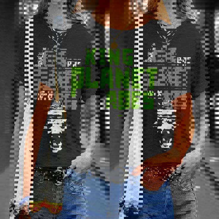 ライオンではなく猿が惑星の動物王国を握る Tシャツ 彼女への贈り物