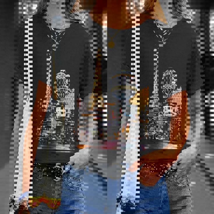 ラスベガス カジノ By Night Tシャツ 彼女への贈り物