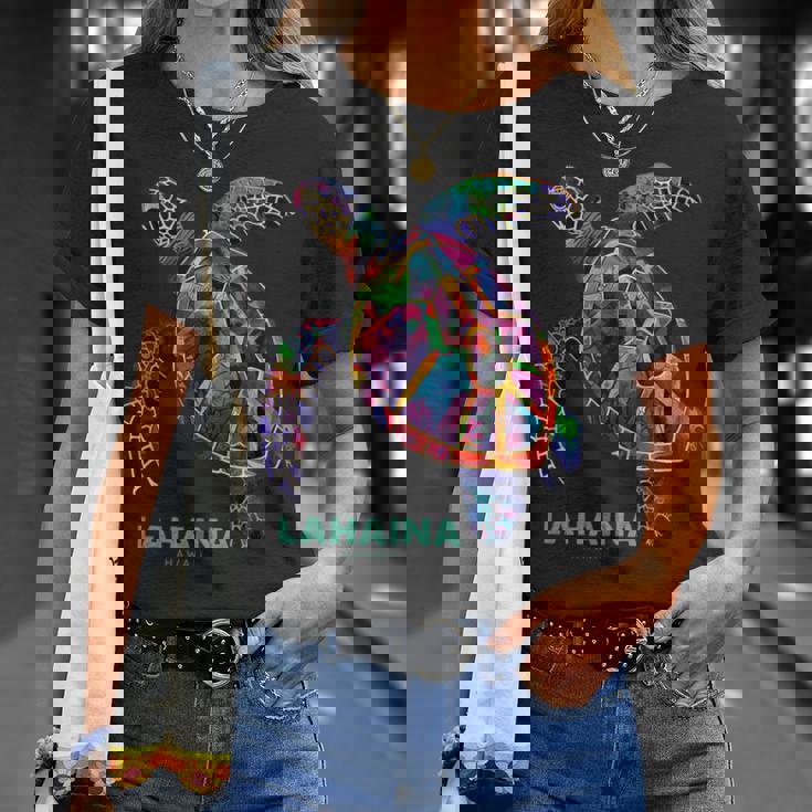 ラハイナ マウイ ハワイ ティー ダイビング バケーション サーフィン ウミガメ Tシャツ 彼女への贈り物