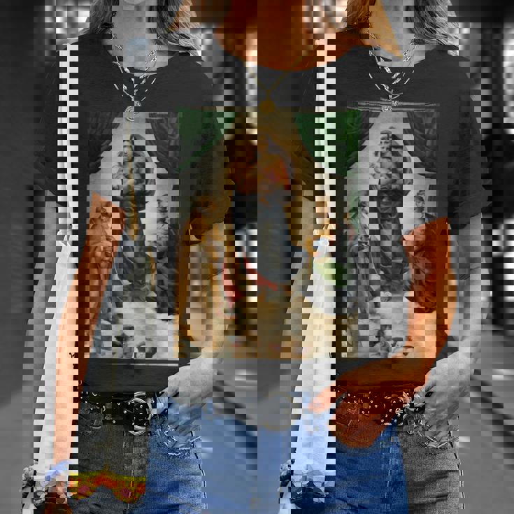 ラファエロのシスティーナ・マドンナ1513 Tシャツ 彼女への贈り物