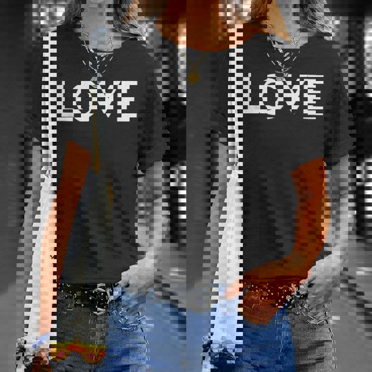 ラブエステティックラブボールドテキストメンズ Tシャツ 彼女への贈り物