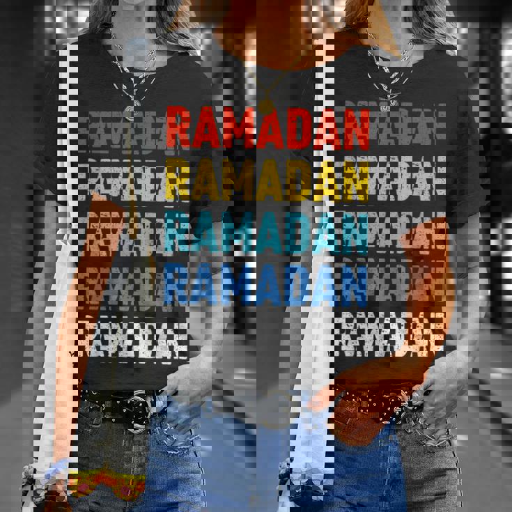 ラマダン断食カフタンアバヤフリーデーラマダンイスラム Tシャツ 彼女への贈り物
