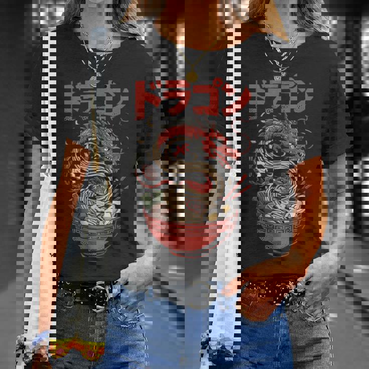 ラーメン ドラゴン アジアンスタイル ポップカルチャー 03 Tシャツ 彼女への贈り物