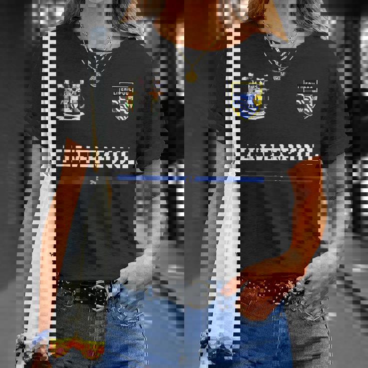 リバプール スポーツサッカージャージー フラッグ フットボール Tシャツ 彼女への贈り物