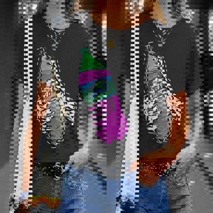 リーンシャツ、パープルドランク、ダーティーダブルカップ、リーンラインスモーク Tシャツ 彼女への贈り物