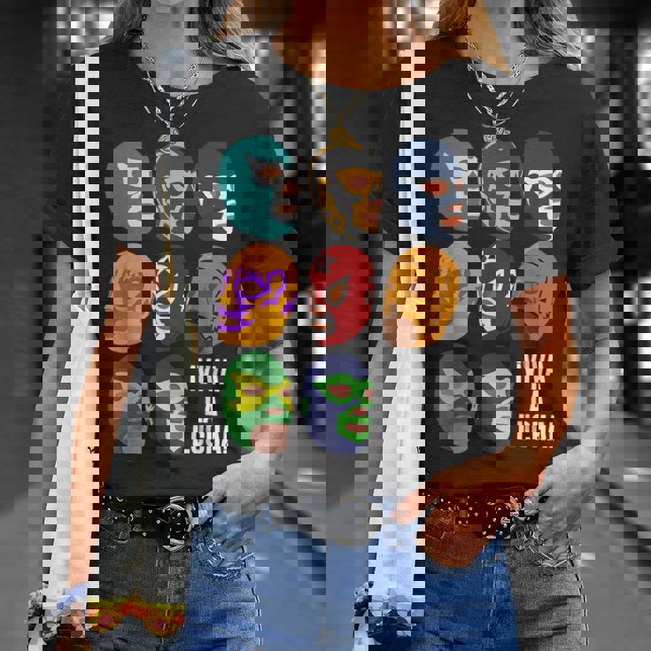 ルチャ・リブレ「ビバ・ラ・ルチャ！」 Tシャツ 彼女への贈り物