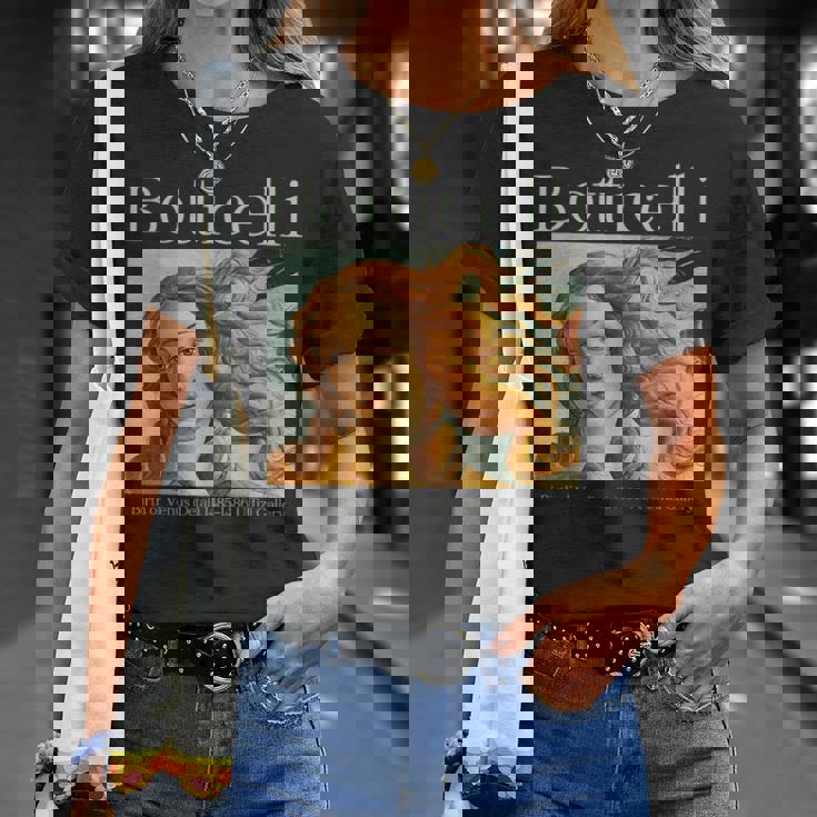 ルネッサンス美的ボッティチェリ ヴィーナスの誕生 アートデザイン Tシャツ 彼女への贈り物