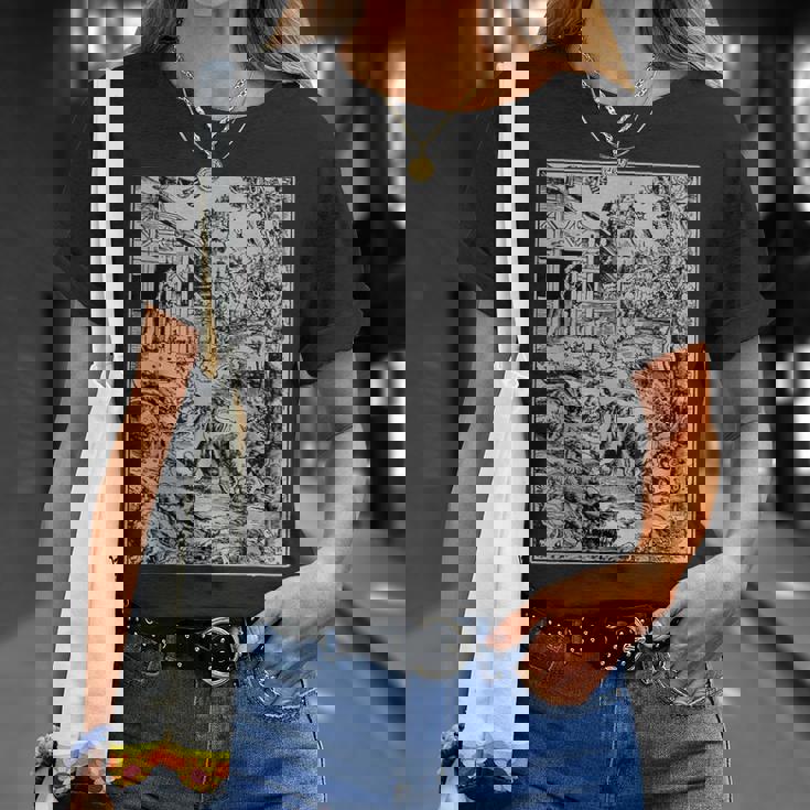 ルーカス・クラナッハによる人狼の攻撃 ゴシック グランジー オカルトアート Tシャツ 彼女への贈り物