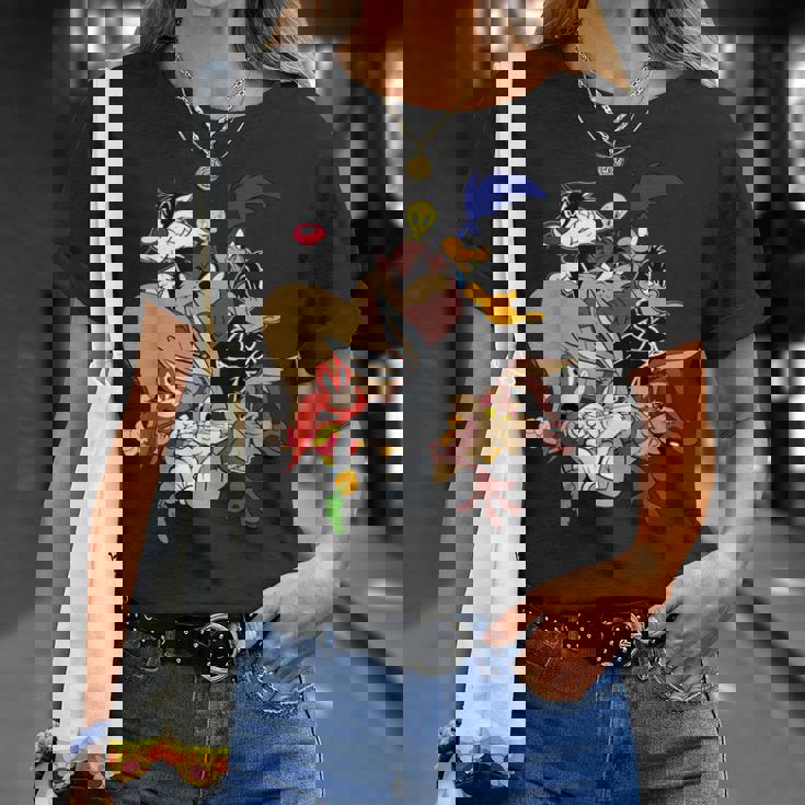 ルーニー・テューンズ メインキャラクター グループtシャツ Tシャツ 彼女への贈り物