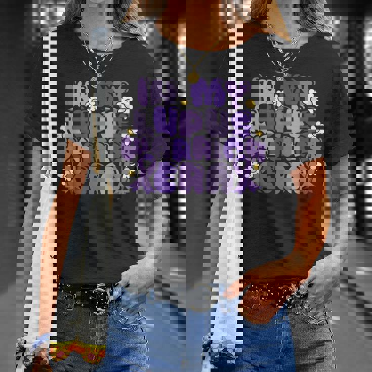 ループス・アウェアネス Lupus Warrior Era Wear Purple Ribbon Groovy Tシャツ 彼女への贈り物