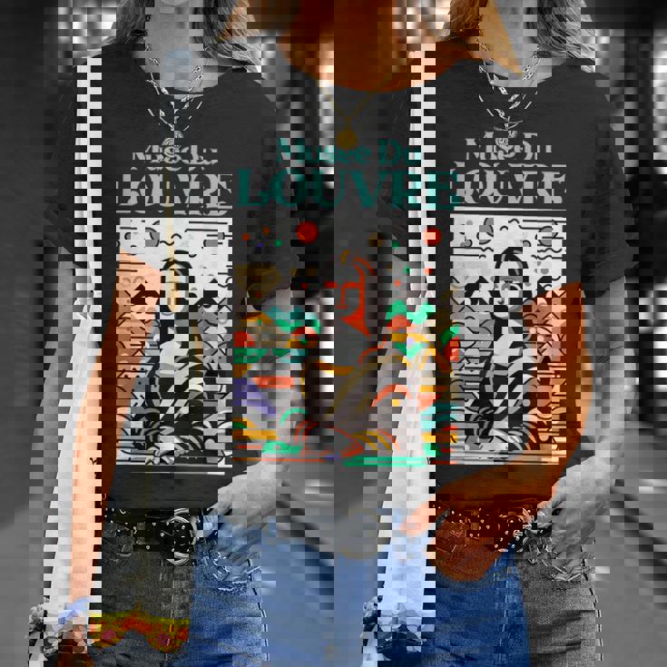 ルーヴル美術館 アールデコ モナリザ Tシャツ 彼女への贈り物