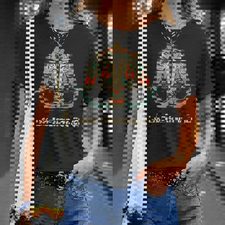 レイク・エルシノア カリフォルニア サンダーバード Nw ネイティブアメリカン Tシャツ 彼女への贈り物