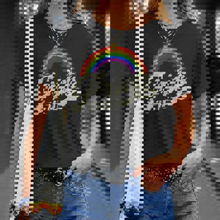 レインボー、プライドタイム、Lgbt Tシャツ 彼女への贈り物