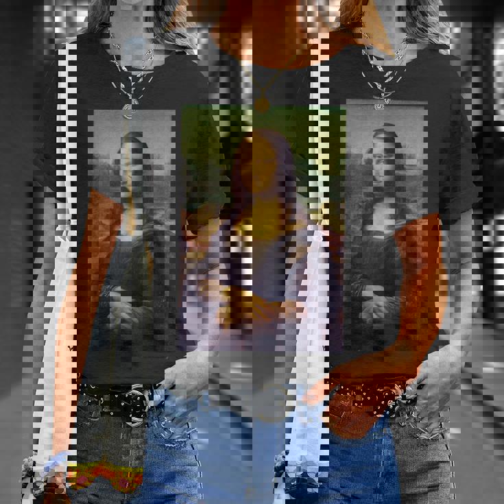 レオナルド・ダ・ヴィンチによるモナ・リザ Tシャツ 彼女への贈り物