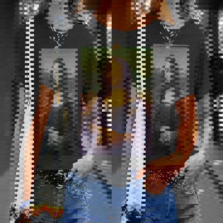 レオナルド・ダ・ヴィンチのモナリザ 長袖tシャツ Tシャツ 彼女への贈り物