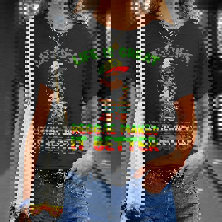 レゲエジャマイカ音楽 ラスタラスタファリレゲエ Tシャツ 彼女への贈り物