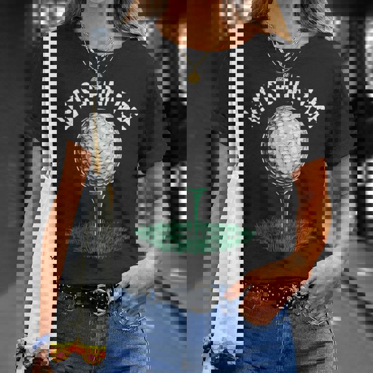 レッツパーティー 面白いゴルフ愛好家 ゴルファー ゴルフ愛好家 Tシャツ 彼女への贈り物