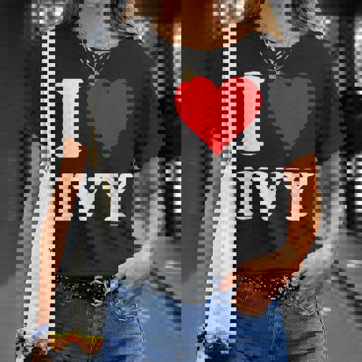 レッドハート アイビーが大好き Tシャツ 彼女への贈り物