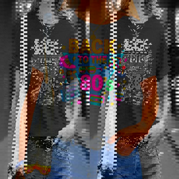 レトロ カセット ラジカセ アーケード ローラースケート バックトゥ 80年代 Tシャツ 彼女への贈り物