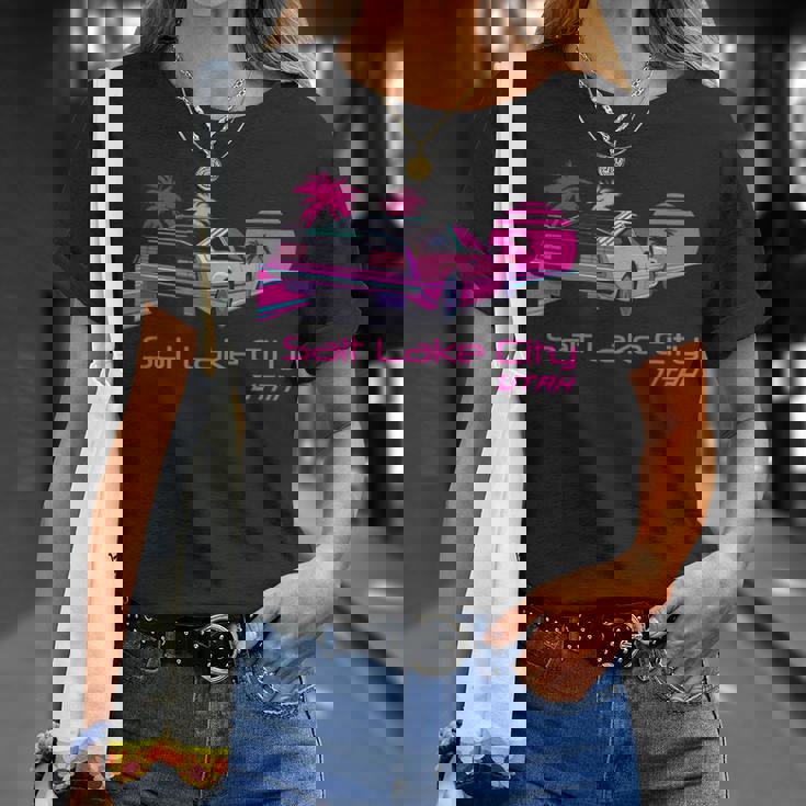 レトロ ソルトレイクシティ ユタ Tシャツ 彼女への贈り物