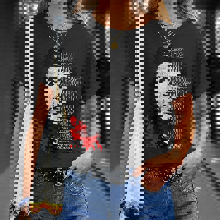 レトロ チェ・ゲバラアドミラー 革命的な引用句 ミーム Tシャツ 彼女への贈り物