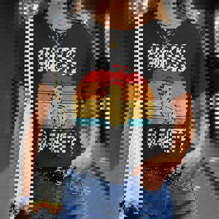レトロ ヴィンテージ Guess What チキンバット Tシャツ 彼女への贈り物