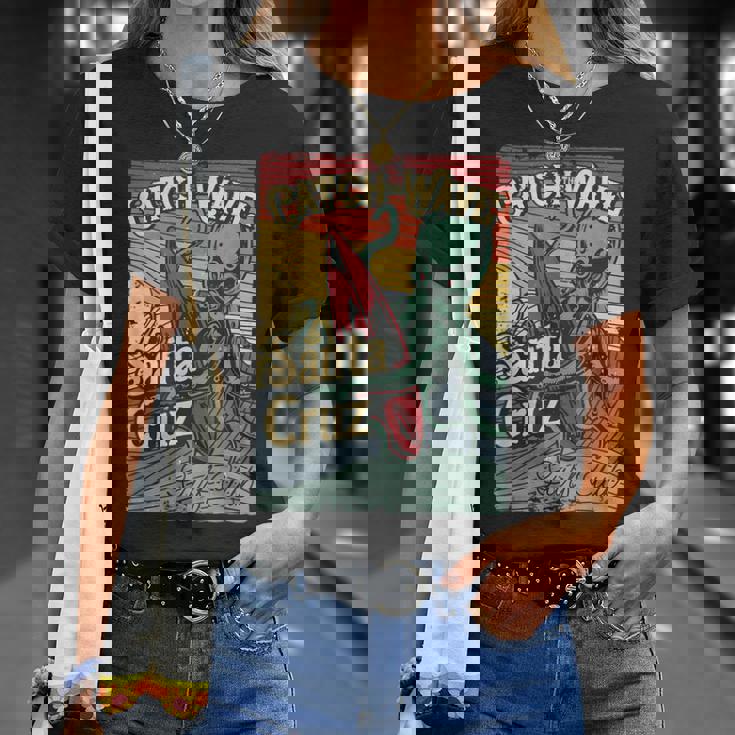 レトロ ヴィンテージ サーフ クラブ オクトパス Ca サンタクルーズ Tシャツ 彼女への贈り物