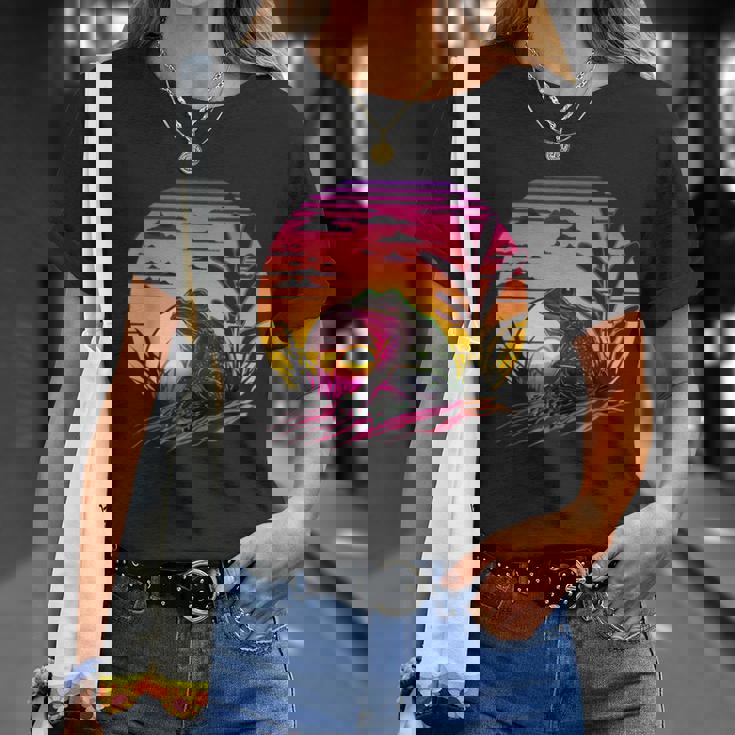 レトロなエステティックフロッグ Tシャツ 彼女への贈り物