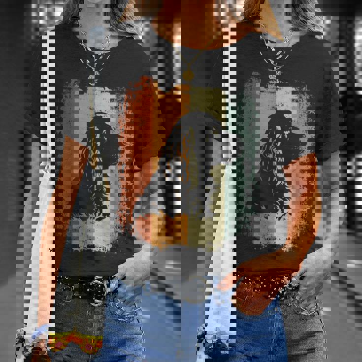 レトロなデザインのアメリカンコッカースパニエルドッグ Tシャツ 彼女への贈り物