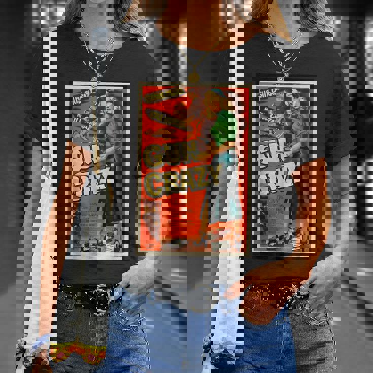 レトロヴィンテージガンクレイジーキル クレイジースリル クレイジー映画 Tシャツ 彼女への贈り物