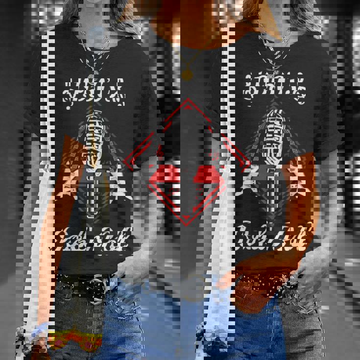 ロカビリー 50年代 ロックンロール 音楽 Tシャツ 彼女への贈り物