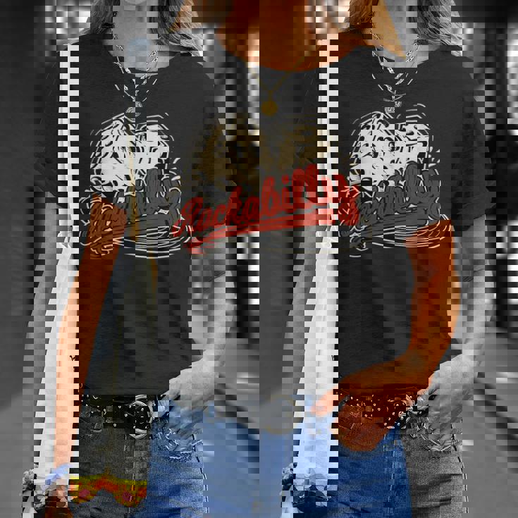 ロカビリーロックミュージックレトロキューブビニール1950sロッカー Tシャツ 彼女への贈り物