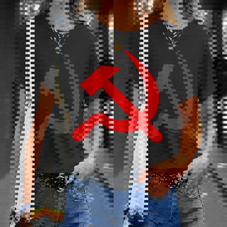 ロシア国旗 ロシア ソビエト ハンマーと鎌 Cccp ソ連 ギフト Tシャツ 彼女への贈り物