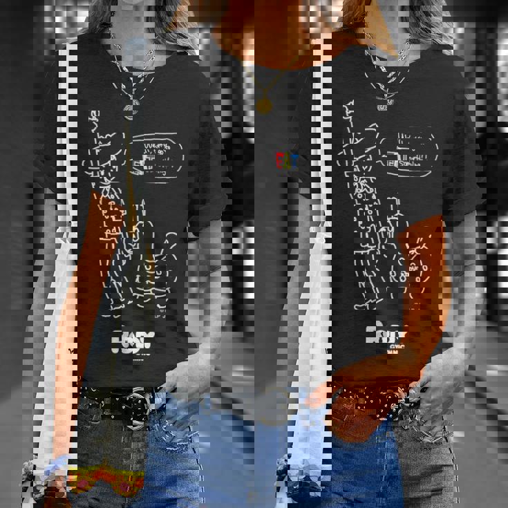 ロディ（コミックアートwh） Tシャツ 彼女への贈り物