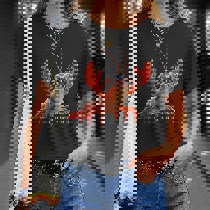 ロブスター 甲殻類 大型カニ ロブスター スイートロブスター Tシャツ 彼女への贈り物