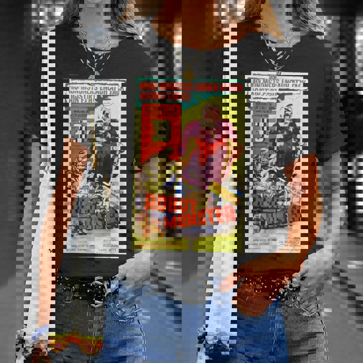 ロボットモンスター ハロウィン ホラーfエイプ 宇宙 Tシャツ 彼女への贈り物