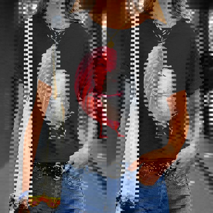 ロマンチック ピンク まぐろ 寿司 ハグ&キス 日本食通 Tシャツ 彼女への贈り物