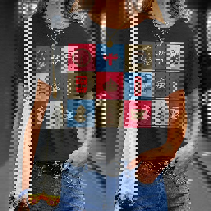 ロンドンバス スカイライン イギリス国旗 ユニオンジャック Tシャツ 彼女への贈り物