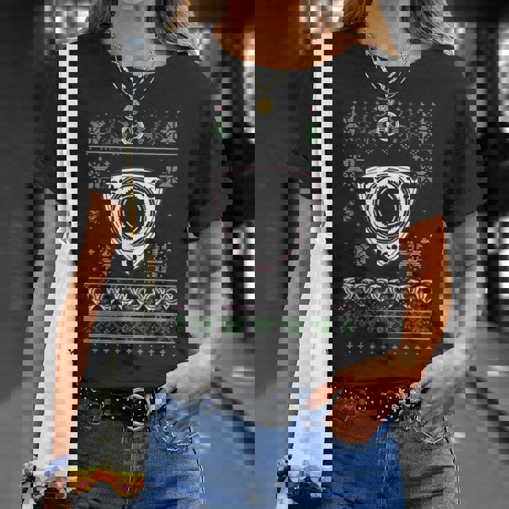 ロータリーエンジン スポーツ 車 恋人 醜いクリスマスデザイン Tシャツ 彼女への贈り物