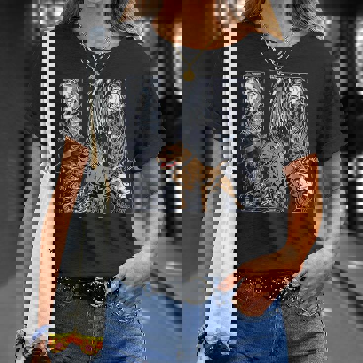 メンズ ローライダー スタイル、La ピットブル ドッグ。チカーノ・チョロ、ラティーノ Tシャツ 彼女への贈り物