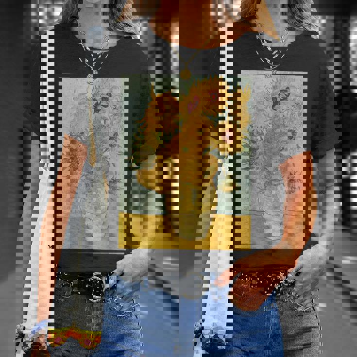 ヴィンセント・ヴァン・ゴッホのひまわり Tシャツ 彼女への贈り物