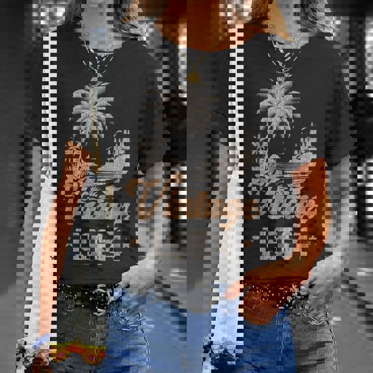 ヴィンテージ 1964 誕生日 61歳 ヤシの木 Tシャツ 彼女への贈り物