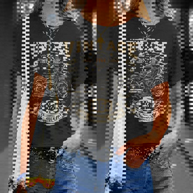 ヴィンテージ 1964年 1964年生まれ 60歳の誕生日 オートバイバイカー Tシャツ 彼女への贈り物