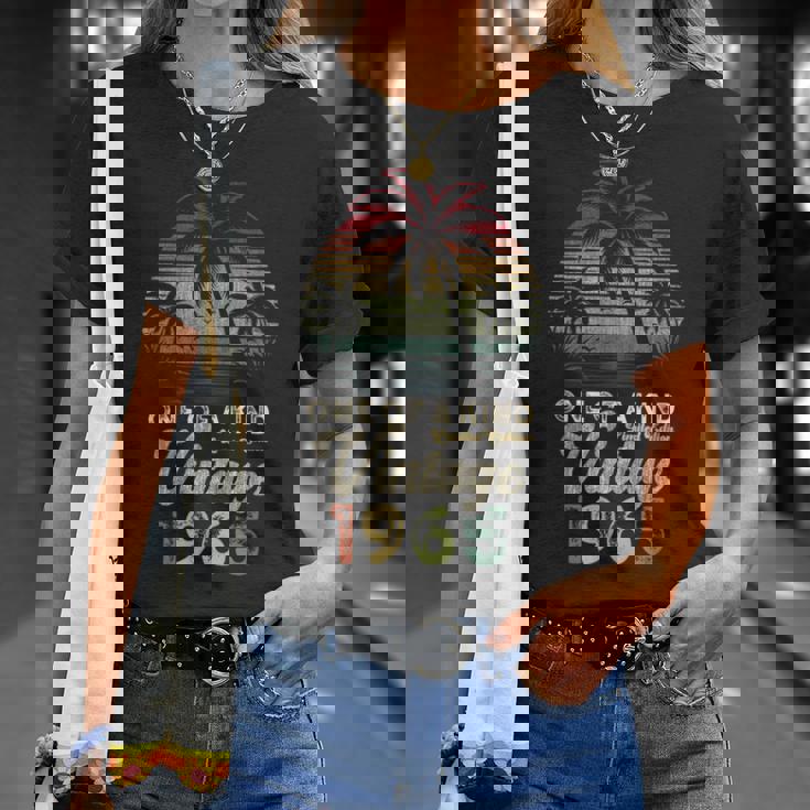 ヴィンテージ 1965年 誕生日 60歳 ヤシの木 レトロ Tシャツ 彼女への贈り物