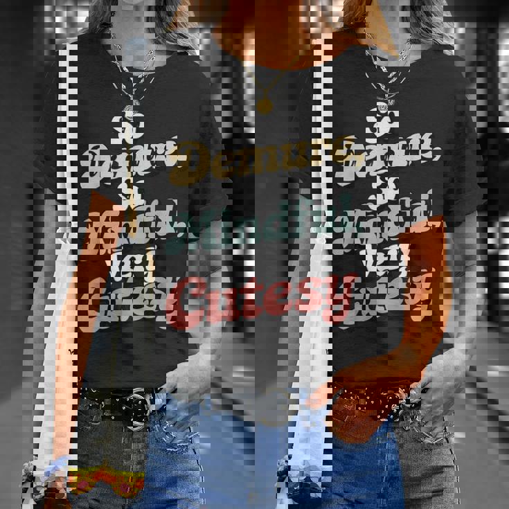 ヴィンテージ とても控えめで、とてもマインドフルで、とてもキュートでレトロな控えめなピンク。 Tシャツ 彼女への贈り物