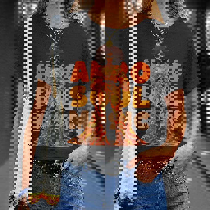 ヴィンテージ アフロ ソウル ミュージック グルービー ブラック クイーン メラニン Tシャツ 彼女への贈り物