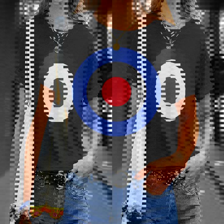 ヴィンテージ イギリス Raf Mod Bullseye レトロ シンボル ラウンデル ターゲット Tシャツ 彼女への贈り物