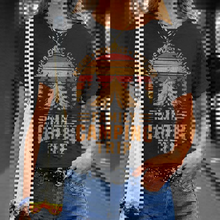 ヴィンテージ キャンパー キャンプ ファミリー キャンプ 旅行 2024 マッチング グループ Tシャツ 彼女への贈り物