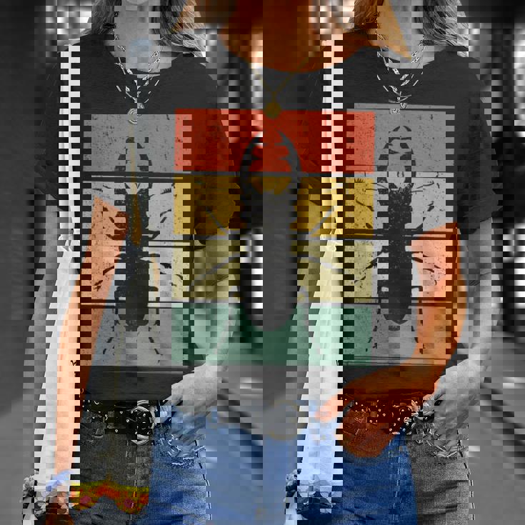 ヴィンテージ クワガタ カブトムシ 虫 Tシャツ 彼女への贈り物