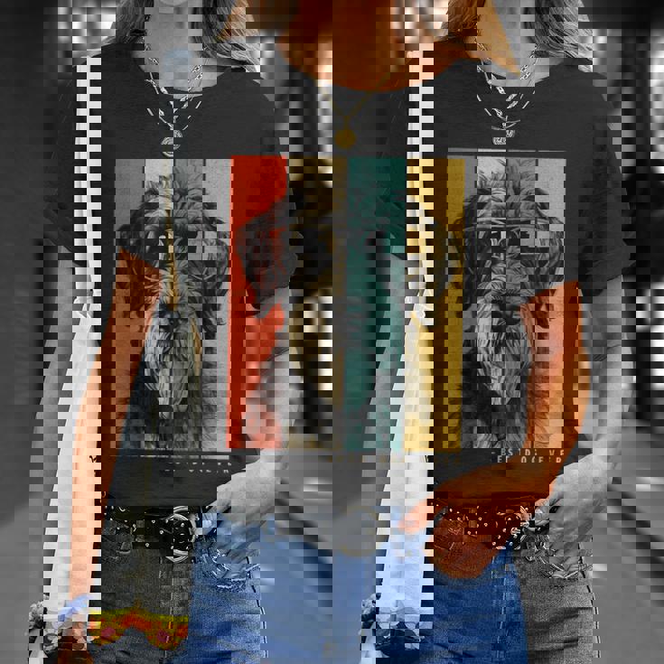 ヴィンテージ ジャイアント シュナウザー 犬 ママ パパ キッズ メンズ レディース Tシャツ 彼女への贈り物